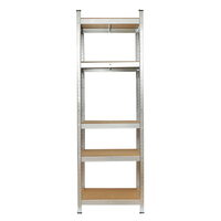 Raft metalic cu 5 polite MDF, 180x90x40cm, 175kg/polita, montaj fara suruburi Breckner Germany