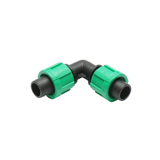 Cot conector 90 grade pentru tub, furtun de irigare 17x17mm