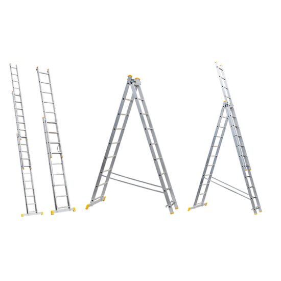 Scara din Aluminiu ETS 1167 / N[trepte]: 11; T[tronsoane]: 3; Ht[cm]: 647.5