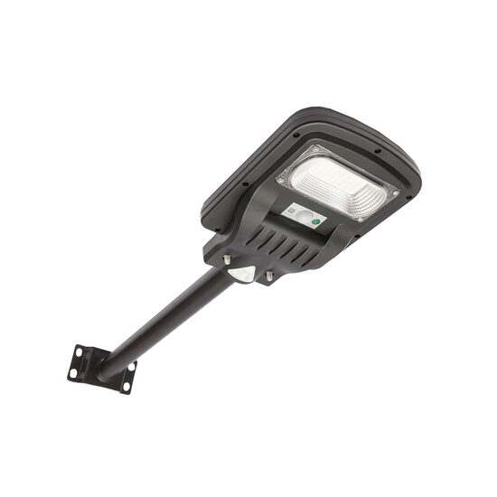 Lampa solara LED iluminat stradal 50W, 6500K, IP65 cu panou solar si prindere pe stalp