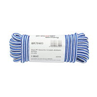 Sfoara PP 10mmx10m, fir impletit, alb/albastru