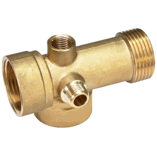 Racord din Alama cu 5 Cai pentru Hidrofor / D[inch]: 1; L[mm]: 105