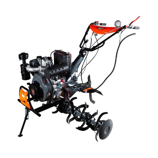 Motocultor TDK1100 Evotools PLUS Motor Diesel KAMA Pornire Electrica cu Roti de Transport / P[CP]: 11
