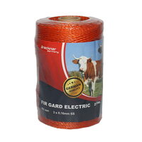 Rola fir 250m 2mm 3x0.16mm SS portocalie gard electric Breckner Germany