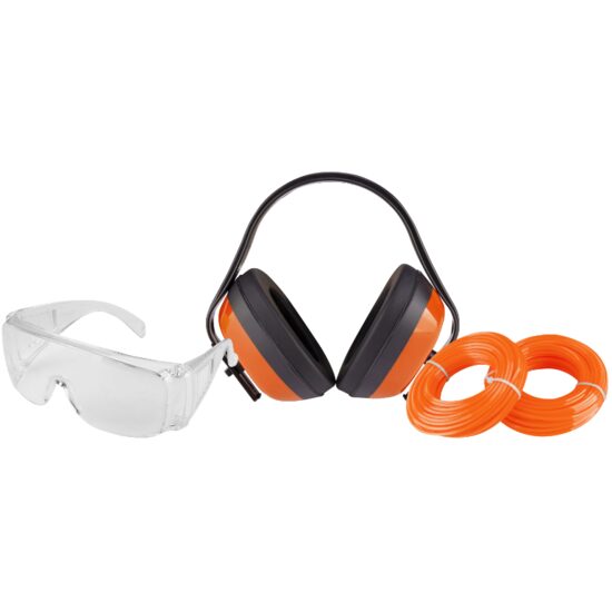 Kit Motocoasa 1 / Ochelari, Casti de Protectie, 2 Role Fir Nylon.