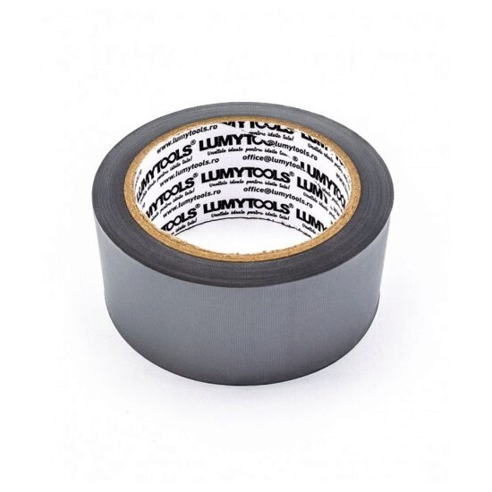 BANDA ADEZIVA PVC CU STRIAII - pentru evi, 25 m x 48 mm