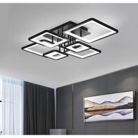 LUSTRA LED 6 SQUARE NEAGRA