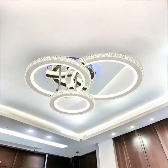 LUSTRA  LED CRISTAL CIRYLA CHROME