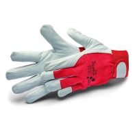 Manusi de lucru WORKSTAR, din piele de capră fină și netedă cu bumbac spate și Velcro
