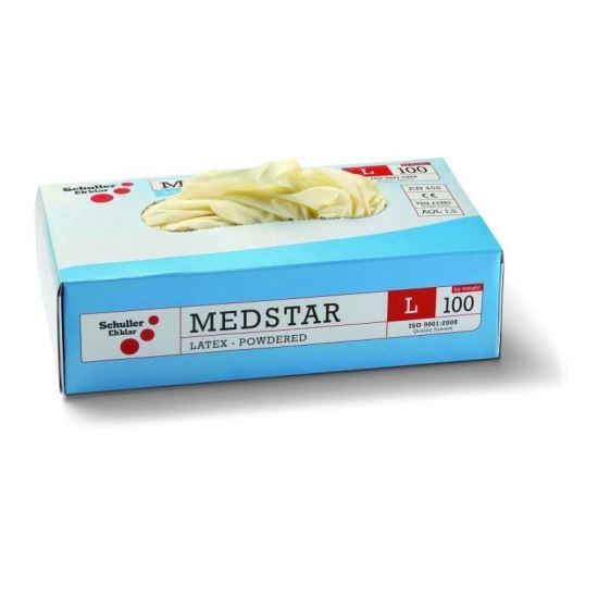 Manusi de unica folosinta, Medstar, Latex, fara pudra