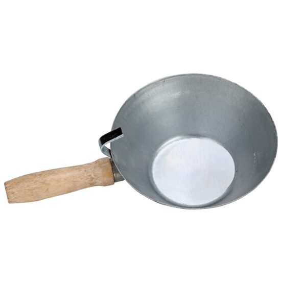 Cancioc Zincat cu Maner De Lemn Rosu 0.8