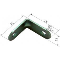 Coltar pt Mobila Euro SG 4017-2626ZG / D[mm]: 26x26x15x1.5