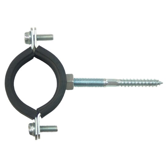 Colier Metal Gar. Cauciuc cu Prezon / D[mm]: 32-36; Tv[inch]: 1