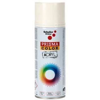 Prisma Color Acryl Spray Vopsea Crem RAL 9001,  lemn, sticlă, piatră, carton și materiale plastice