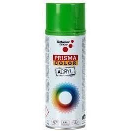 Prisma Color Acryl Spray Vopsea Verde Galbui  RAL 6018, lemn, sticlă, piatră, carton și materiale plastice