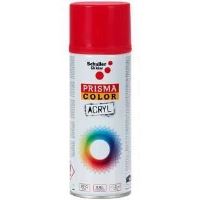 Prisma Color Acryl Spray Vopsea Rosu Aprins RAL 3000 , metal, lemn, sticlă, piatră, carton și materiale plastice