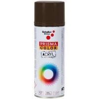 Prisma Color Acryl Spray Vopsea Maro RAL 8014,  lemn, sticlă, piatră, carton și materiale plastice