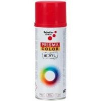 Prisma Color Acryl Spray Vopsea Alb Rosu RAL 3020 , metal, lemn, sticlă, piatră, carton și materiale plastice