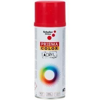 Prisma Color Acryl Spray Vopsea Alb Rosu RAL 3020 , metal, lemn, sticlă, piatră, carton și materiale plastice