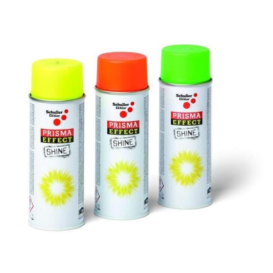 Prisma Color Shine Spray Fluorescent Galben,  lemn, sticlă, piatră, carton și materiale plastice, dar nu pe polistiren