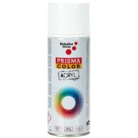 Prisma Color Acryl Spray Vopsea Alb RAL 9016 , metal, lemn, sticlă, piatră, carton și materiale plastice