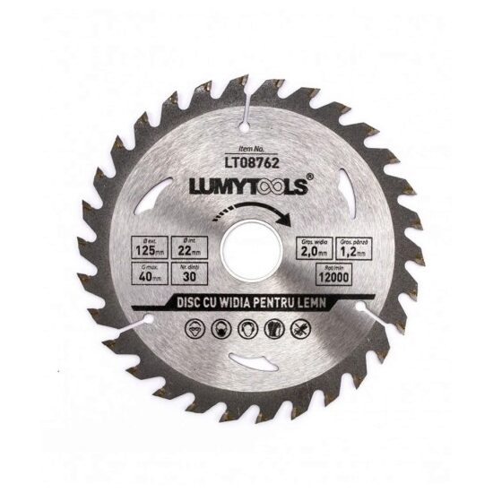 DISC CU VIDIA PENTRU LEMN, 125 mm