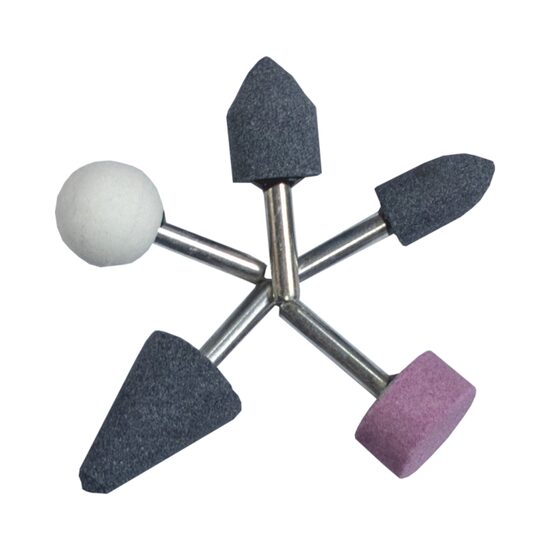 SET PIETRE ABRAZIVE CU TIJA 5 buc