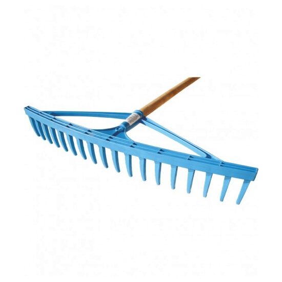 GREBLA PVC ALBASTRA 18 DINTI, 62CM, fara coada