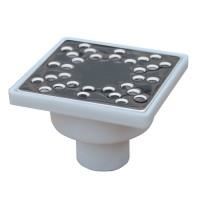 SIFON PARDOSEALA 150*150 VERT INOX 50