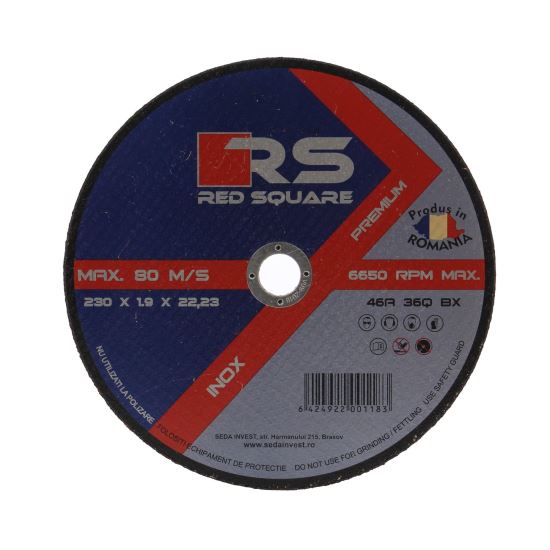 DISC RED SQUARE 230*1.9