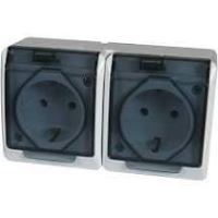 PRIZA APLICATA DUBLA CU CP SI CAPAC MODEL TG16-05018