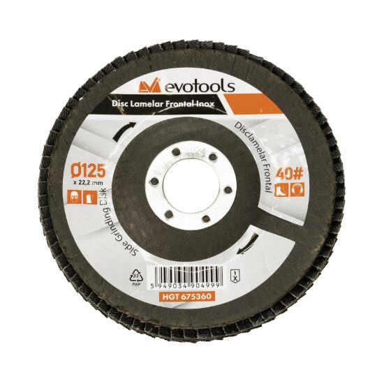 Disc Lamelar Frontal Inox / D[mm]: 125; G[#]: 100