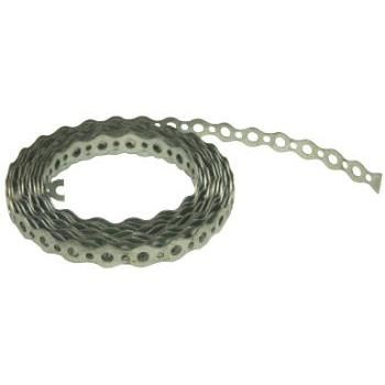 Banda Perforata din Otel Zn / B[mm]: 20x1.0; L[m]: 3; D[mm]: 7.5