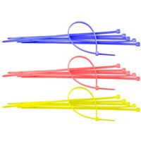 Colier Plastic Colorat 100 pcs / B[mm]: 3.5; L[mm]: 140; C: albastru
