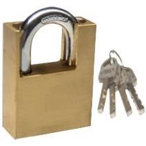 Lacat de Alama cu Protectie / L[mm]: 50