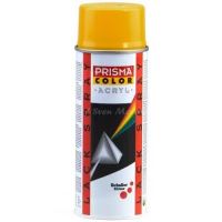 Prisma Color Acryl Spray Vopsea Galben , RAL 1003 metal, lemn, sticlă, piatră, carton și materiale plastice
